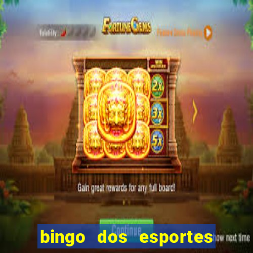 bingo dos esportes para imprimir